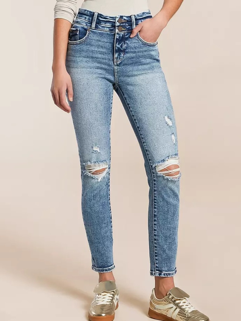 Buckle Black Fit No. 75 Ankle Skinny Stretch Jeans In Laguna Women’s 25 x 27